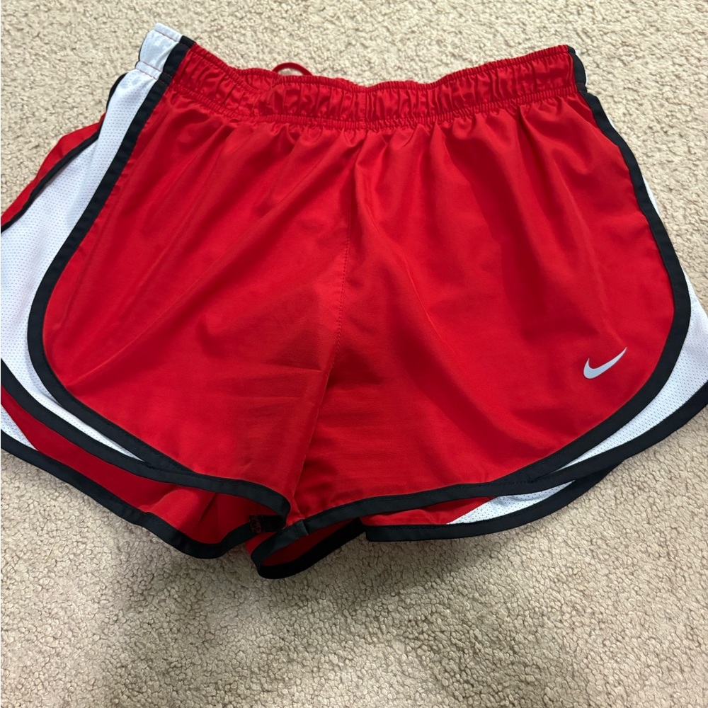 Nike Women's Red Dri-FIT Athletic Shorts